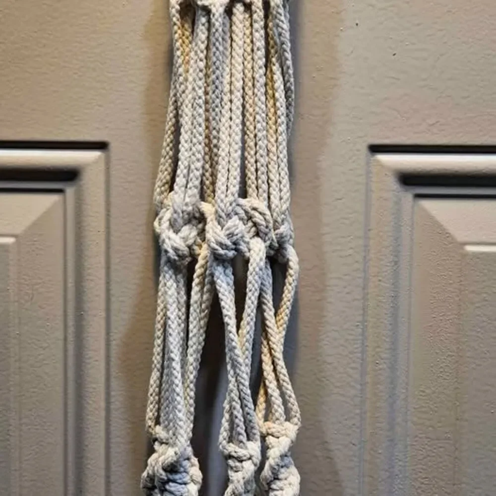 Macrame Plant Hanger with us hook. Pot not included